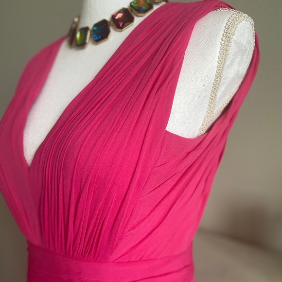 BEBE- Pink Bridesmaids Dress - Picture 2 of 12